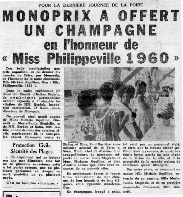 Miss Philippeville 1960