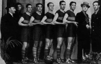 Philippeville, l'équipe de basket du RCP en 1934